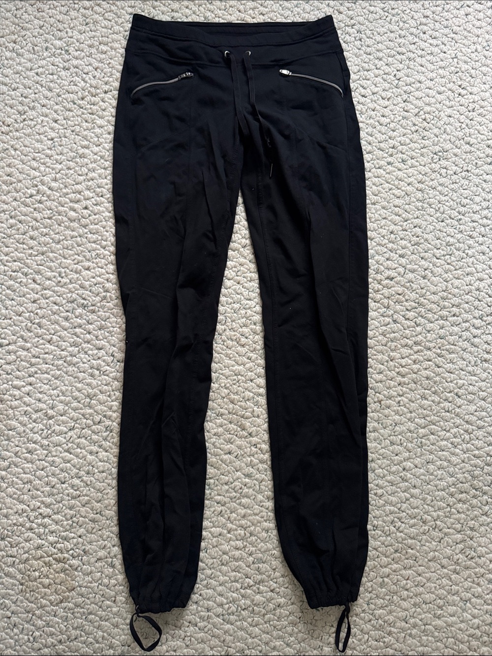 Athleta Black Jogger Sweatpants with Zip Pockets